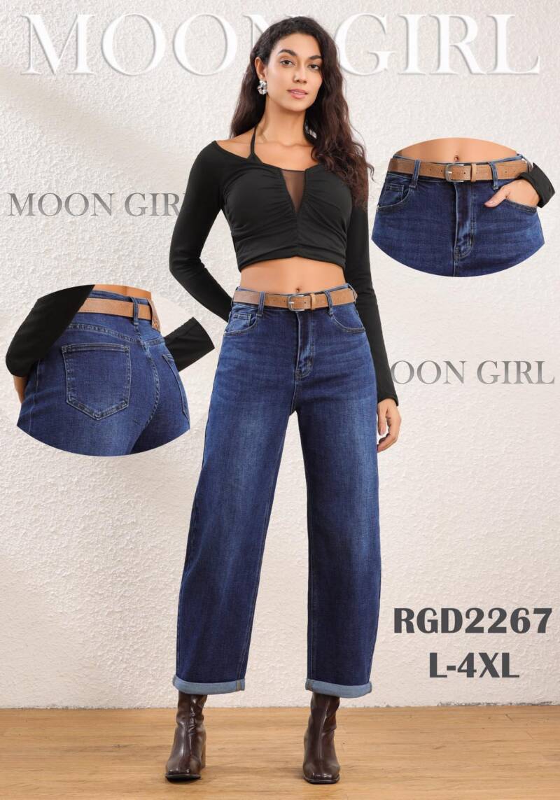 Spodnie damskie jeansy Roz L-4XL, 1 Kolor Paczka 10 szt